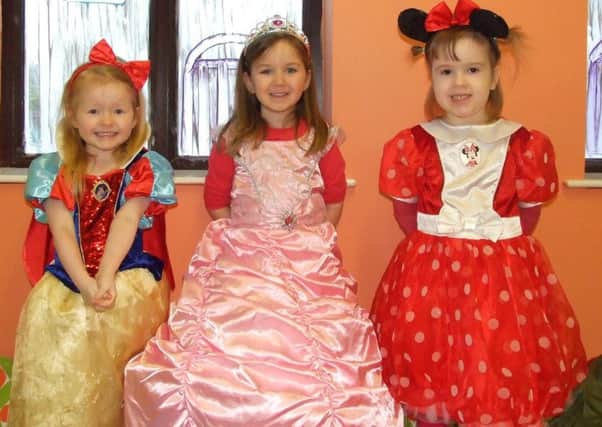 Pretty princesses at Bella Bambino's  pre-school fantasy dress up day