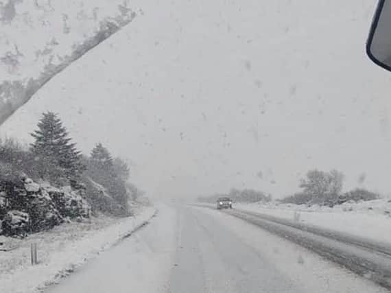 This photo of a snow covered Glenshane Pass was taken by Ryan Downey from Belfast. Ryan's photo was shared on social by the P.S.N.I.