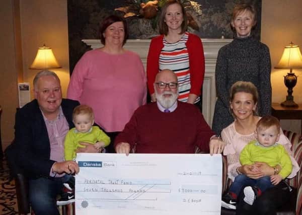 The Caring Caretaker's annual cheque presentation took place at the Lodge Hotel, Coleraine. Among the  recipients were the Perintatl Trust Fund RVH who received £7000.