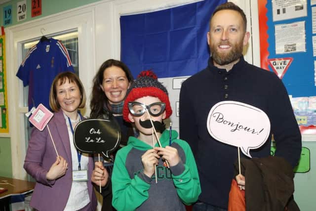 Having fun with French in the Language Department.