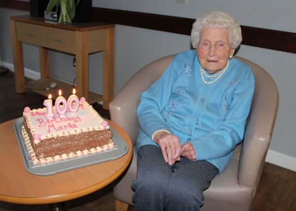 Maria Ferguson who celebrated her 100th birthday on January 25.