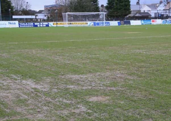 Ballymena Showgrounds following a postponement at the pitch in January. Pic by Pacemaker.