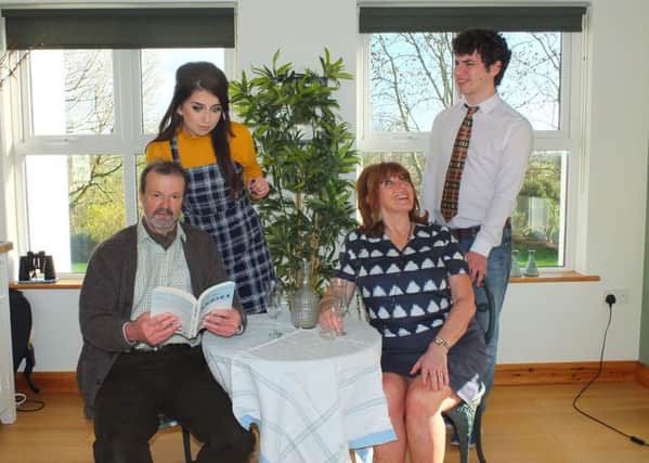 The Ballymoney Literary and Debating Society's cast of Relatively Speaking.