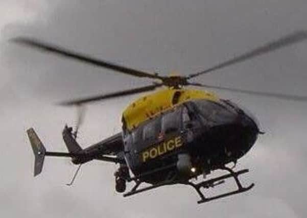 The PSNI helicopter.