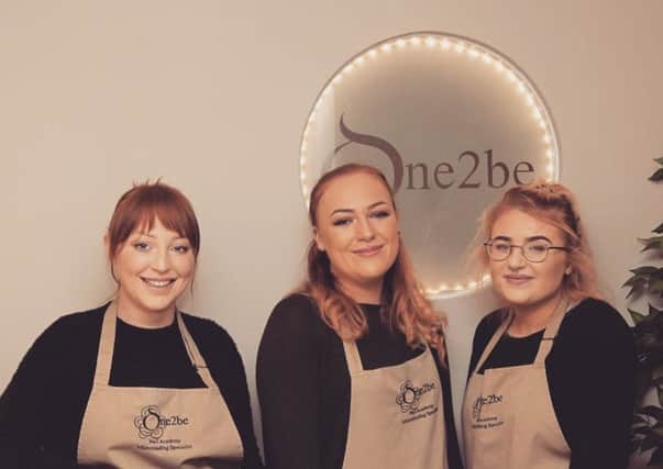 (From left) Sophie,Hannah and Rachel., the team at One2be.