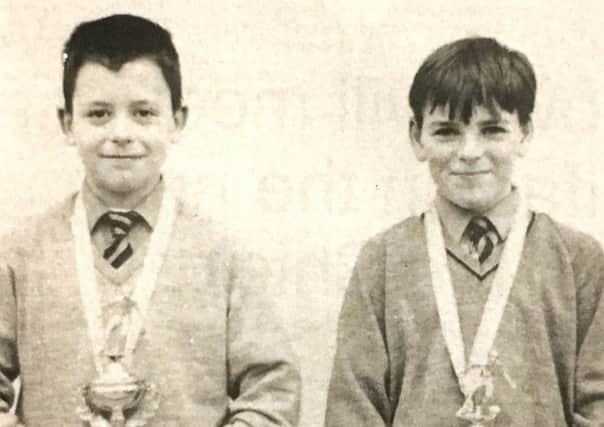 Stephen Kerr who won a goalkeeping award and Donal McCourt who was player of the Craigavon fives tournament in 1992.