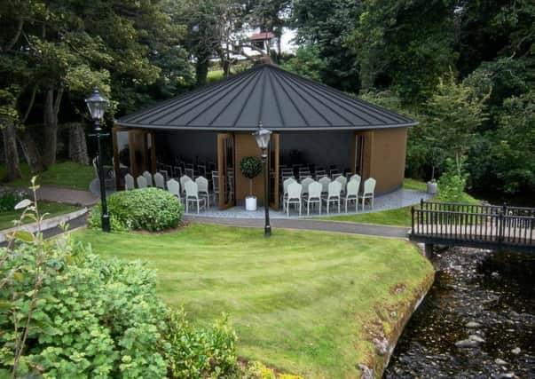 The new wedding pavilion.