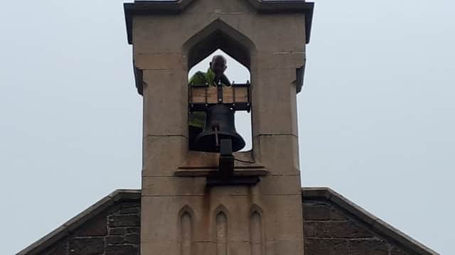 Back in the bell tower at St. John's.