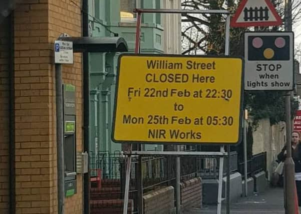 Railway crossing at Lurgan's William St to close all weekend
