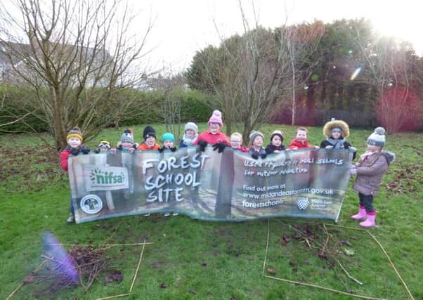 Roddensvale PS pupils at Dixon Park for a Forest Schools session.
