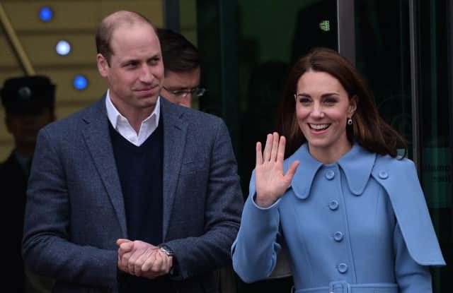 Pacemaker Press 28/2/2019
The Duke and Duchess of Cambridge at the Ballymena Town Hall on Thursday during a walk about on the second day of a visit to Northern Ireland.
Prince William and Catherine visiting with the focus on children and young people.
Pic Colm Lenaghan/Pacemaker