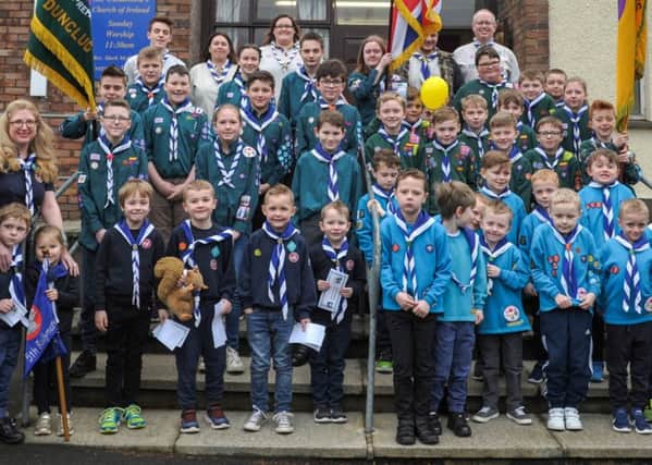 Fifth Ballymena Scout Group came together to celebrate Founders Day at St Columbas Church.