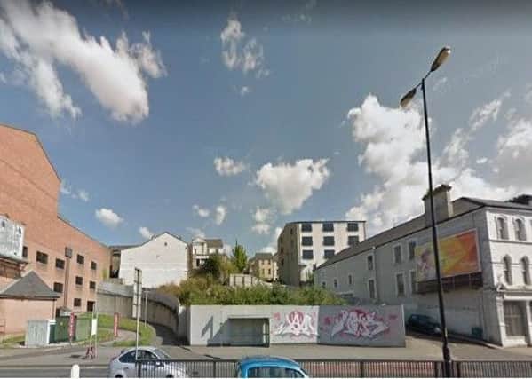 The site at Duke Street were a new apartment complex has been granted planning approval.
