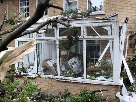 A house in Northern Ireland was badly damaged during Storm Ali in 2018. (Photo: Presseye)