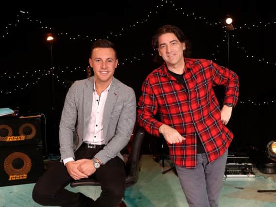 Brian Kennedy with Nathan Carter. Brian is one of the guests performing on Nathan Carters St Patricks Day Party, BBC Radio Ulster this Friday (March 15) at 8pm