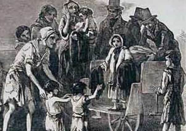 A harrowing depiction of the Irish Famine from the time.