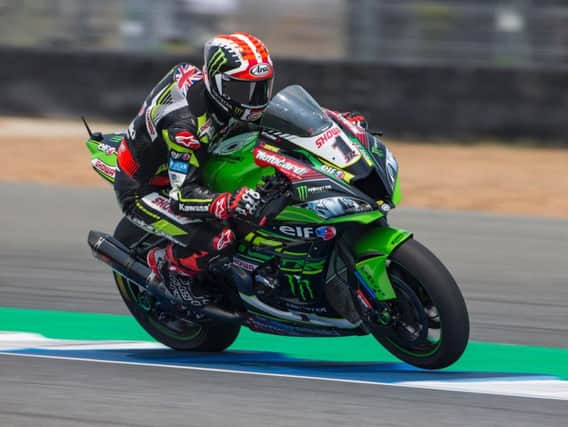 Jonathan Rea had to settle for the runner-up spot on his Kawasaki in the opening race in Thailand.