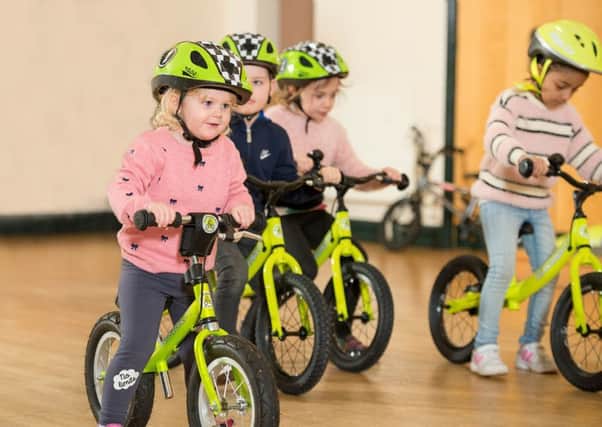 Enjoying the Balanceability learn-to-cycle course.