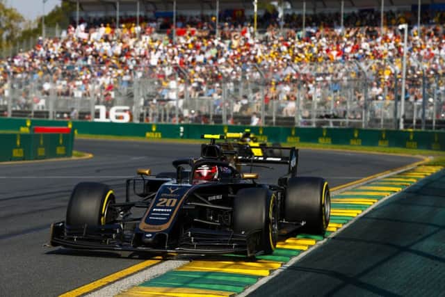 Kevin Magnussen on his way to sixth place in Sundays Australian Grand Prix