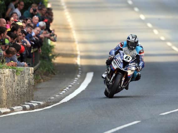 Michael Dunlop won the Superbike TT on the Tyco BMW in 2018.