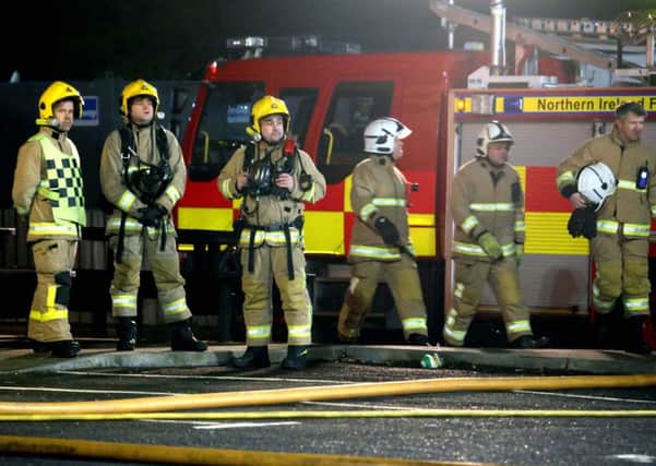 25 MARCH 2019 MCAULEY MULTIMEDIA NIFRS received a call at approximately 22:00hrs tonight to a fire in a building in the Riverside Regional Centre, Coleraine. Seven fire appliances and approximately 35 firefighters from Coleraine, Portstewart, Portrush and Londonderry attended the scene the scene.PICTURE KEVIN MCAULEY/MCAULEY MULTIMEDIA
