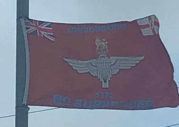 Parachute flags in Cookstown are drawing complaints