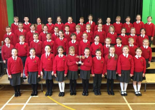 Ballyclare Primary School Sparklers choir received the Seaview Cup.
