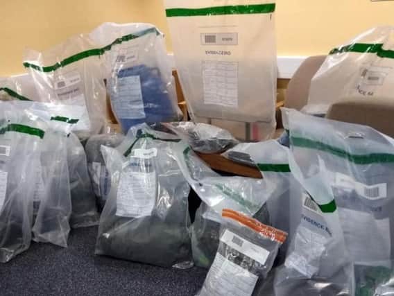 Drugs seized in Mid Ulster.  Photo: PSNI
