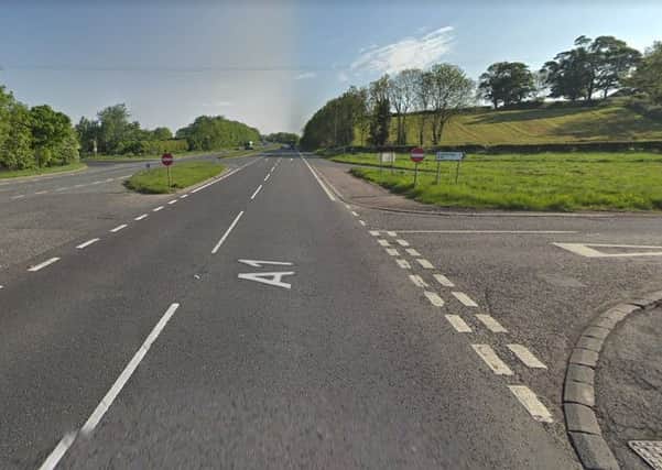 The tragic incident occurred on the A1 at the junction of Gowdystown Road. Pic by Google