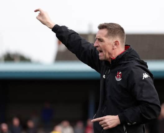 Crusaders manager Stephen Baxter.  Photo by David Maginnis/Pacemaker Press