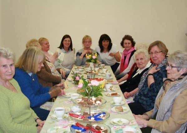Islandmagee ladies at the Connected Communities tea  in the Gobbins Community Centre, Islandmagee. (picture kindly submitted)