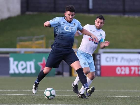 Institute's Joe McCready scored the winner against Warrenpoint Town.