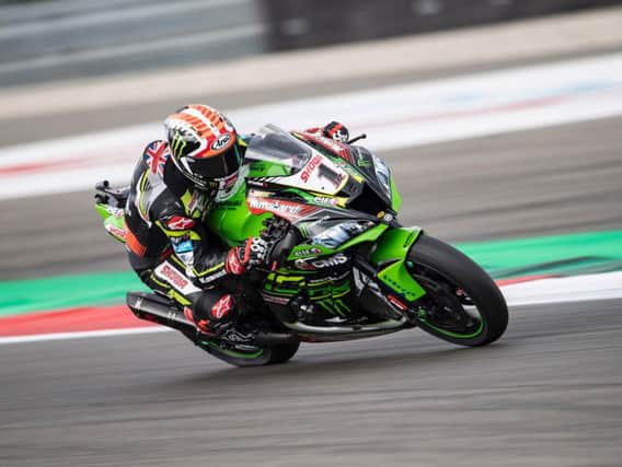 Jonathan Rea finished third in race two at Assen on Sunday.