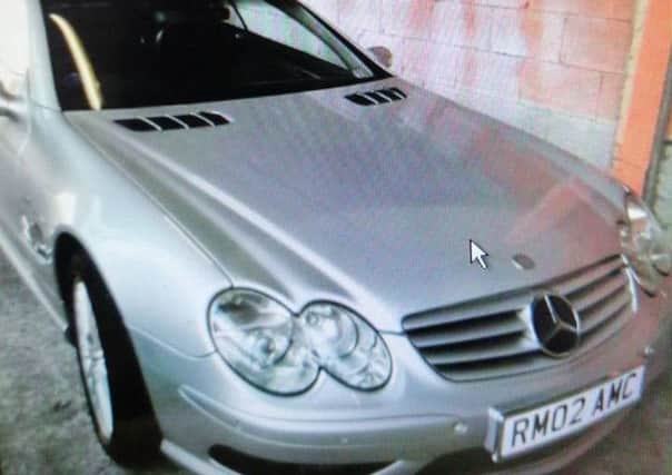 Police are investigating the theft of this car.