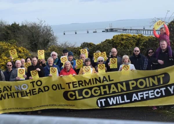 Opposition to Cloghan Point development plans.