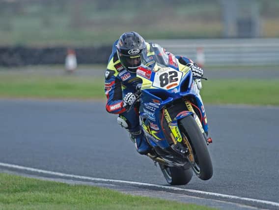 Derek Sheils has been the man to beat at the Cookstown 100 in recent years in the Superbike class. Sheils will ride the new-look Burrows Engineering/RK Racing Suzuki. Picture: Baylon McCaughey.