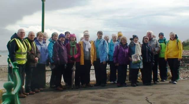 Some of the 87 members of Ballymena Walking Club on their walking trip to the Channel Island of Jersey