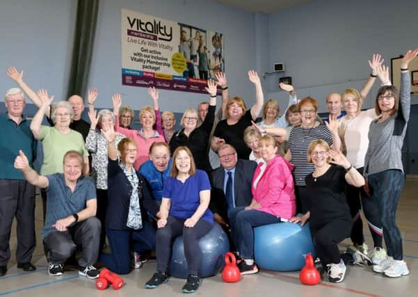 Pictured with Councillor Jonathan Craig are members of Glenmore Fitness and Social Club. The group meet every Tuesday at Glenmore Activity Centre for fitness and fun!