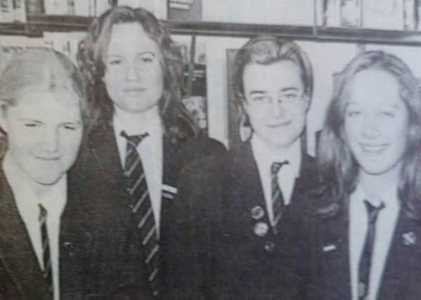 Belfast High School's 1997-98 librarians. 1997