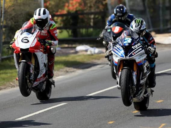 William and Michael Dunlop in action at the Cookstown 100 in 2018.