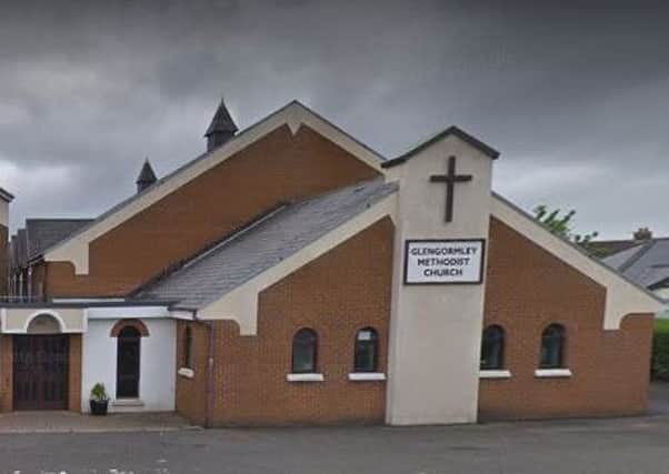 Glengormley Methodist Church. Pic by Google.