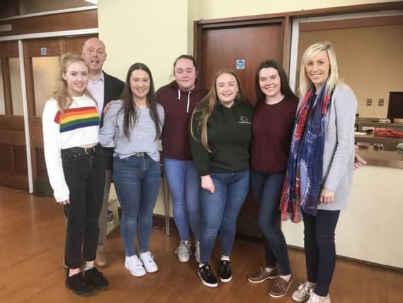 DUP representatives Carla Lockhart MLA and Alderman Junior McCrum pictured at the big breakfast at Holy Trinity Parish Church to raise funds for a team of five young people who are going to help at a camp in Albany, New York.