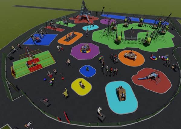 The brand new play area at Rathcoole People's Park