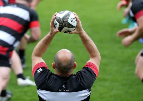 A last throw at home for Rory Best during Ulster's Captain's Run before their PRO14 semi-final qualifier against Connacht