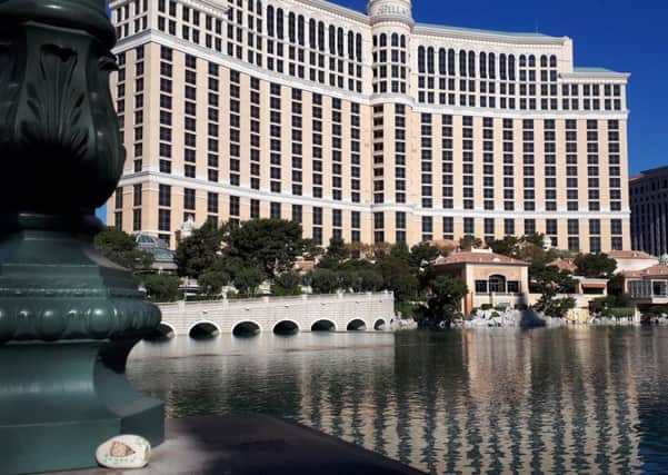 At the Bellagio Hotel.