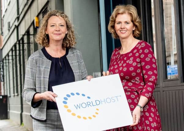 Roisin McKee, director, People 1st International and Carolyn Boyd, Tourism NI Industry Development manager.