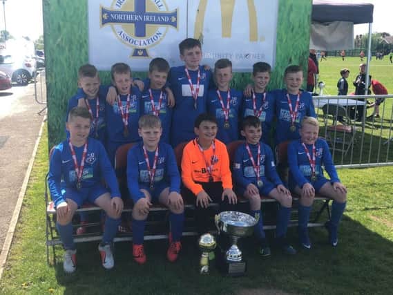 Loughgall Under-11s with the trophy