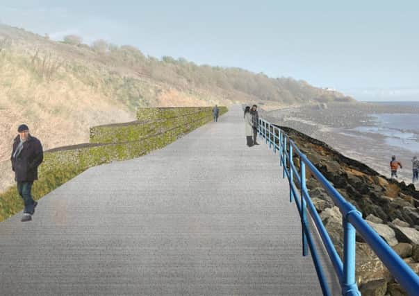 Artist's impression of a stretch of the walk after work is completed.