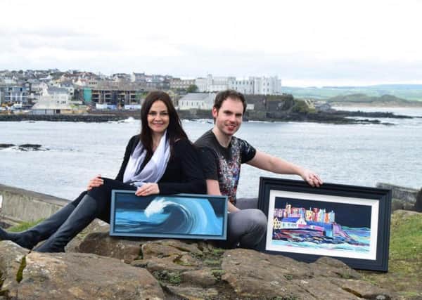 Portstewart based artists husband and wife team Evana Bjourson and Adrian Margey