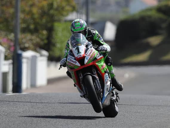 Glenn Irwin will start the Superbike races at the North West 200 on Saturday in pole position on his Quattro Plant Kawasaki.